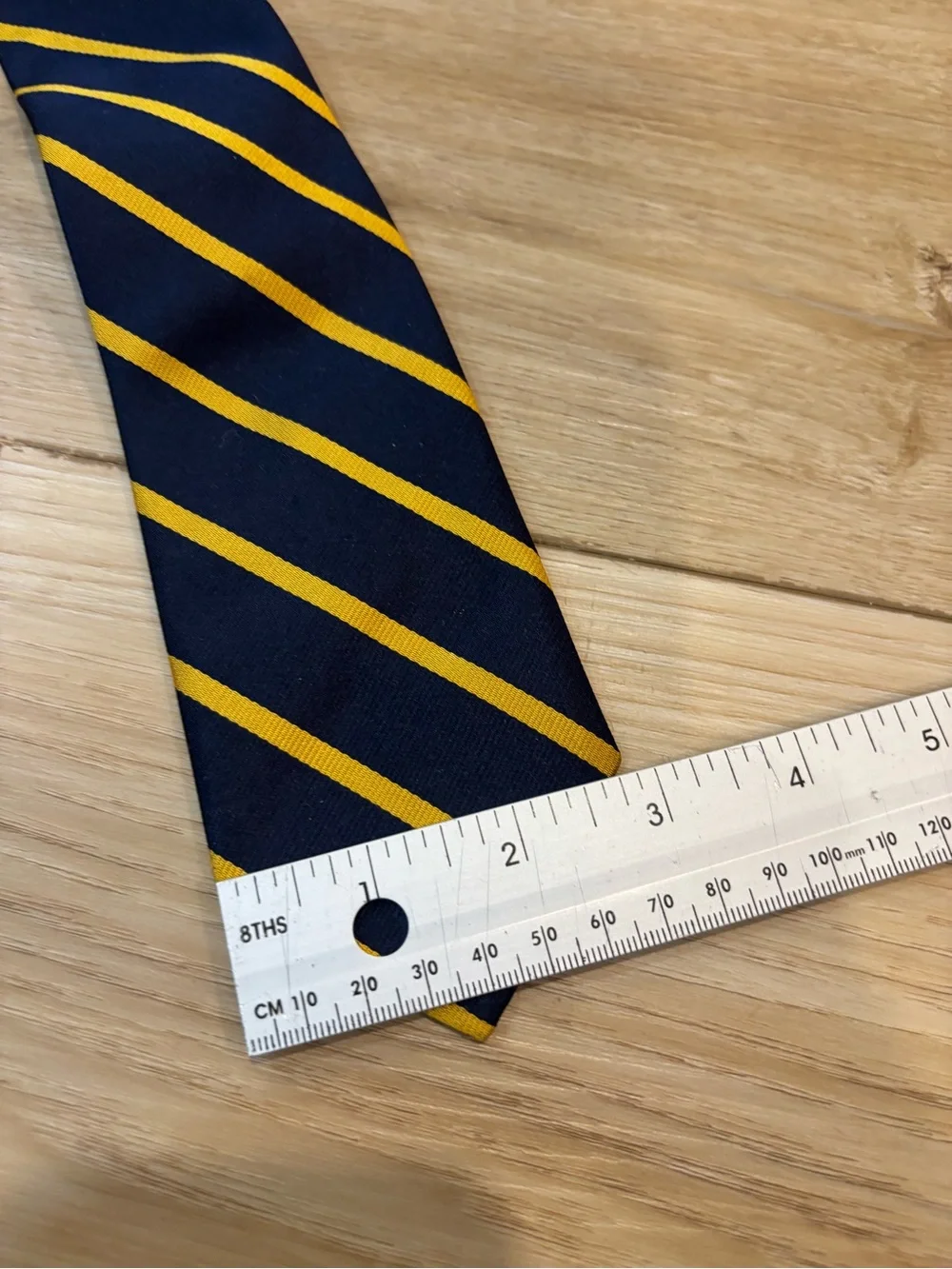 Lot Of 2 J.Crew Made In USA Skinny Ties Blue Stripe And Solid Gray